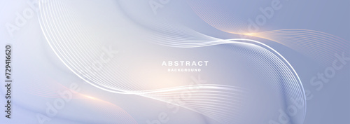 Modern abstract background with flowing particles. Digital future technology concept. vector illustration.