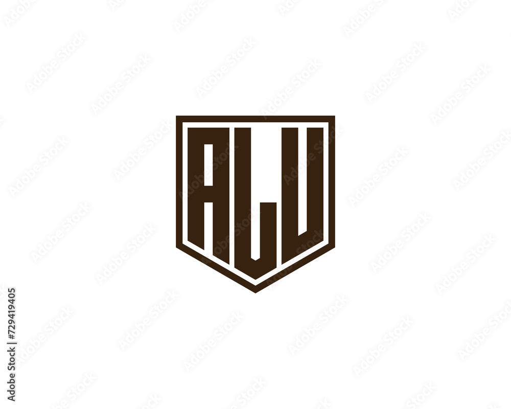 ALU Logo design vector template ALU Logo design vector template