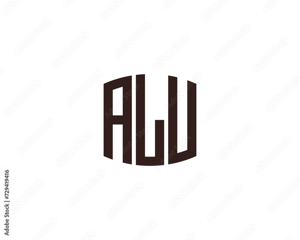 ALU Logo design vector template ALU Logo design vector template