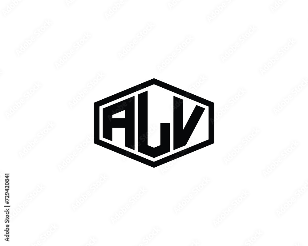 ALV Logo design vector template ALV Logo design vector template