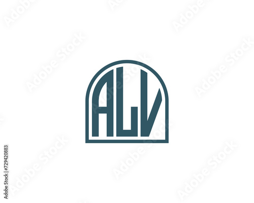 ALV Logo design vector template