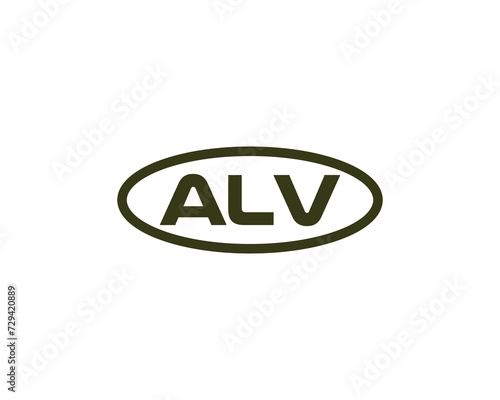 ALV Logo design vector template photo