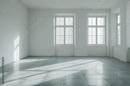 Empty light room interior Providing a minimalist and serene space Perfect for showcasing simplicity Elegance And the potential of personal or professional environments