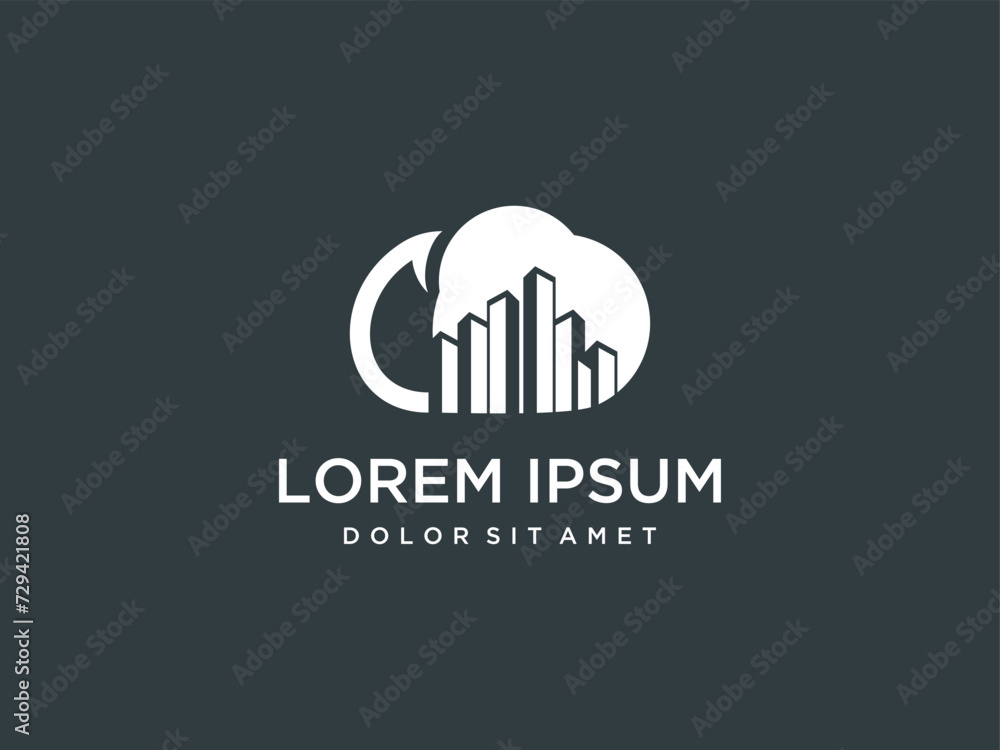 cloud building architecture logo design inspiration cloud building architecture logo design inspiration
