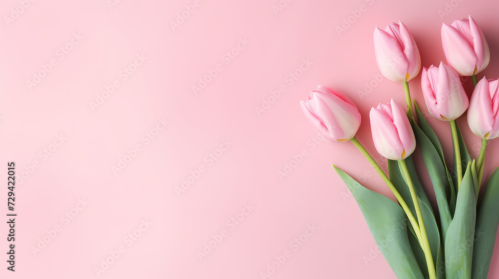 Women's Day, Valentine's Day, Mother's Day background concept, empty floral background with copy space Women's Day, Valentine's Day, Mother's Day background concept, empty floral background with copy space