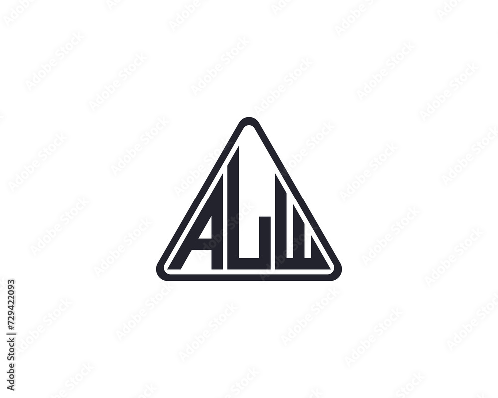ALW logo design vector template ALW logo design vector template