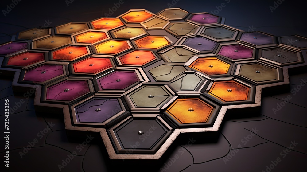 game electronic component hexagonal tiles game electronic component hexagonal tiles