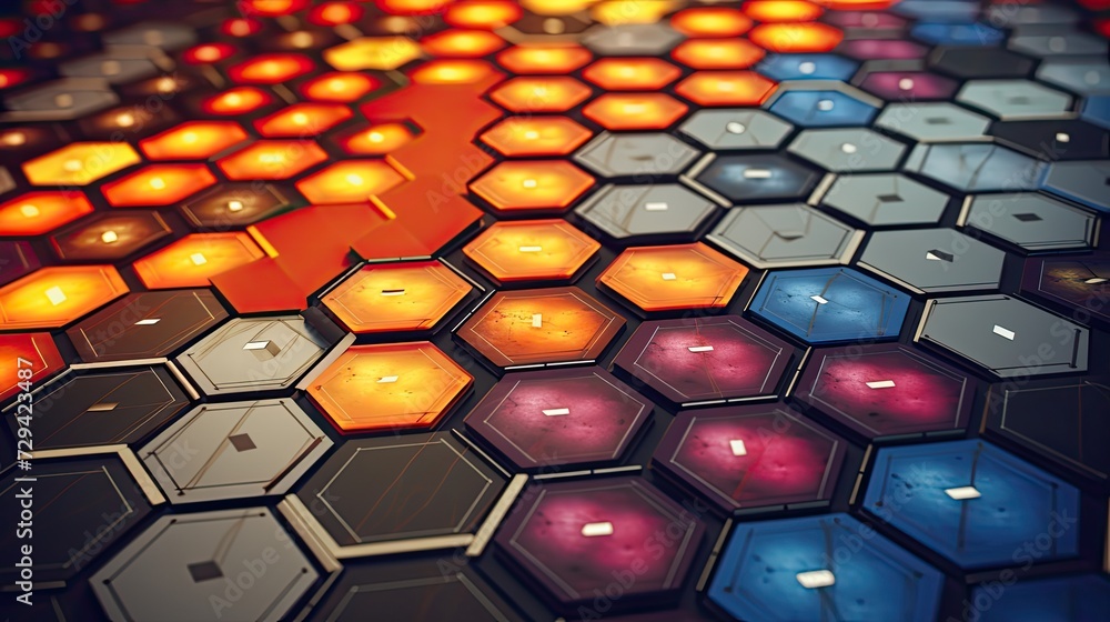 game electronic component hexagonal tiles game electronic component hexagonal tiles