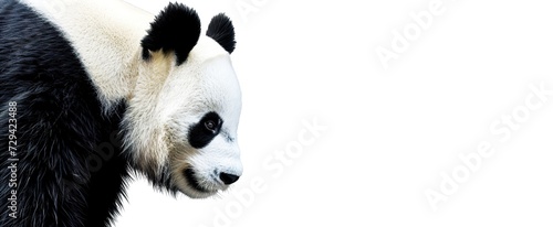 giant panda eating bamboo photo