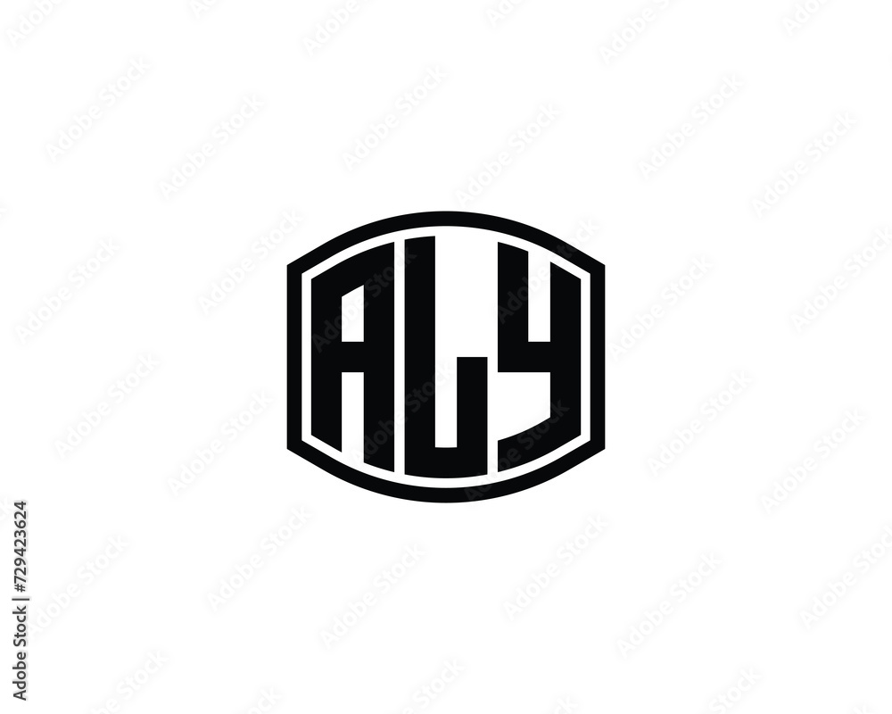 ALY Logo design vector template