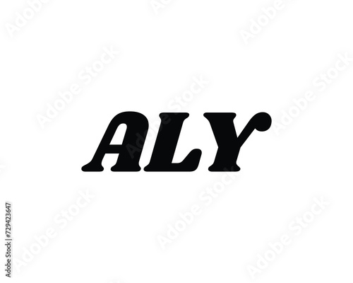 ALY Logo design vector template photo