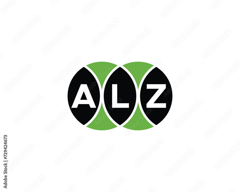 ALZ logo design vector template ALZ logo design vector template