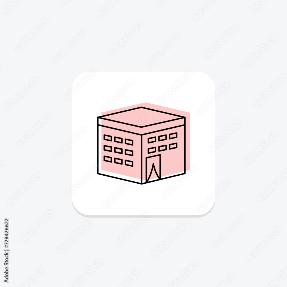Kaaba icon, holy site, religion, icon, islamic pilgrimage color shadow thinline icon, editable vector icon, pixel perfect, illustrator ai file Kaaba icon, holy site, religion, icon, islamic pilgrimage color shadow thinline icon, editable vector icon, pixel perfect, illustrator ai file