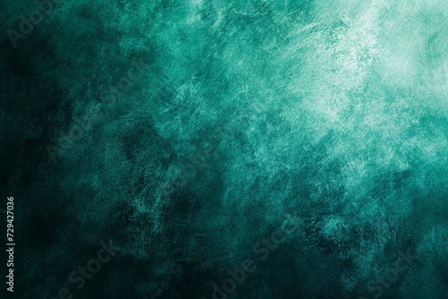 Green sea blue , color gradient rough abstract background shine bright light and glow template empty space , grainy noise grungy texture