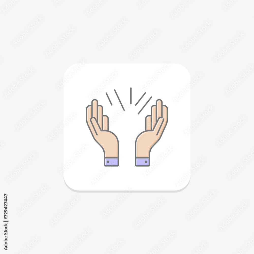 Praying Hands icon, hands, prayer, icon, praying lineal color icon, editable vector icon, pixel perfect, illustrator ai file Praying Hands icon, hands, prayer, icon, praying lineal color icon, editable vector icon, pixel perfect, illustrator ai file
