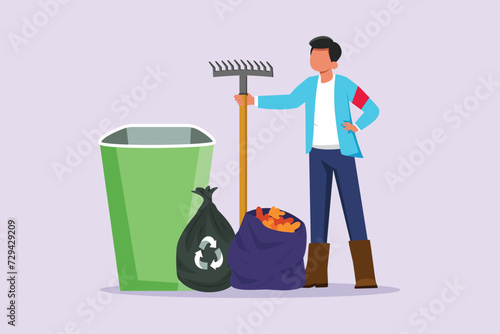 Volunteer activity concept. Colored flat vector illustration isolated.	