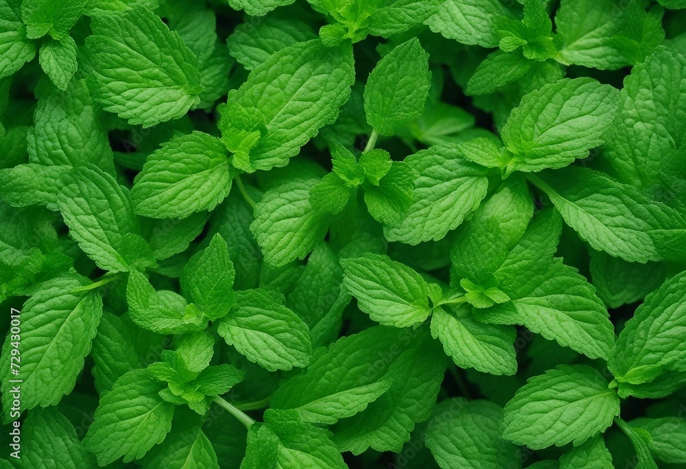 Collection of fresh mint leaves cut out Collection of fresh mint leaves cut out