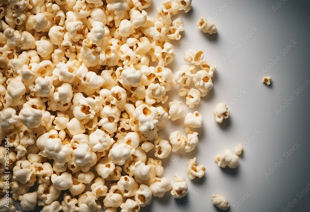 Rich collection of popcorn isolated on white background Rich collection of popcorn isolated on white background