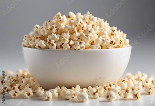 Rich collection of popcorn isolated on white background