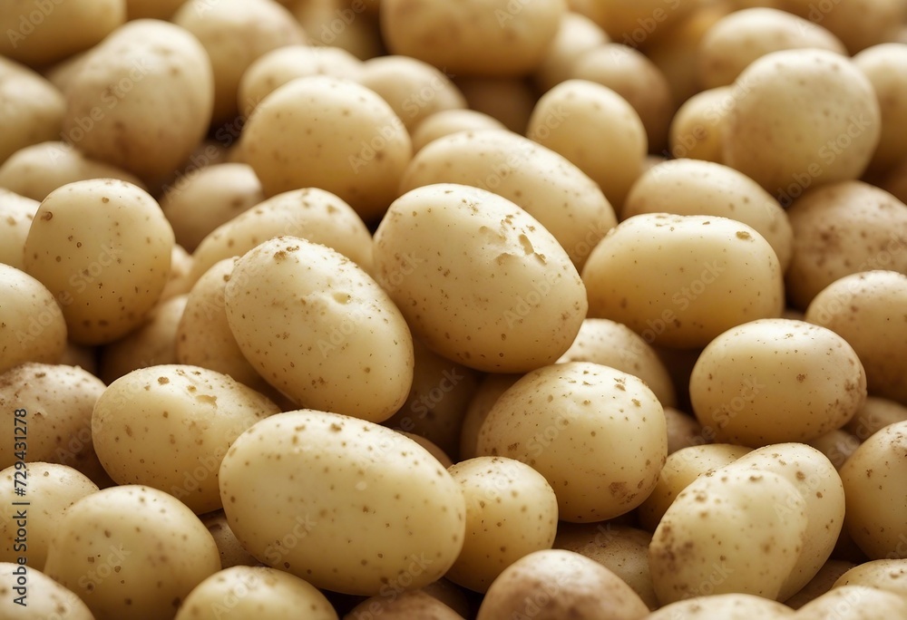 Young potato isolated on white background Young potato isolated on white background