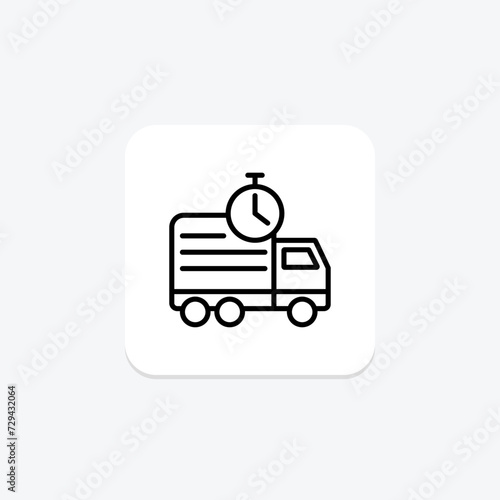 Shopping Express icon, shopping, express, fast delivery, convenience line icon, editable vector icon, pixel perfect, illustrator ai file