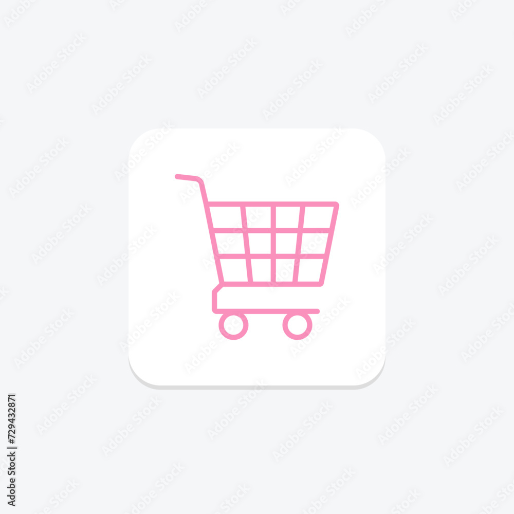Shopping Cart icon, cart, shopping, retail, purchase duotone line icon, editable vector icon, pixel perfect, illustrator ai file Shopping Cart icon, cart, shopping, retail, purchase duotone line icon, editable vector icon, pixel perfect, illustrator ai file