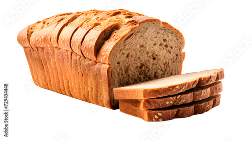Loaf of bread, bran bread, isolated, transparent PNG Background