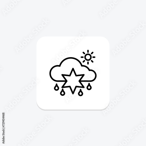 Weather Monitoring icon, weather, monitoring, icon, observation line icon, editable vector icon, pixel perfect, illustrator ai file