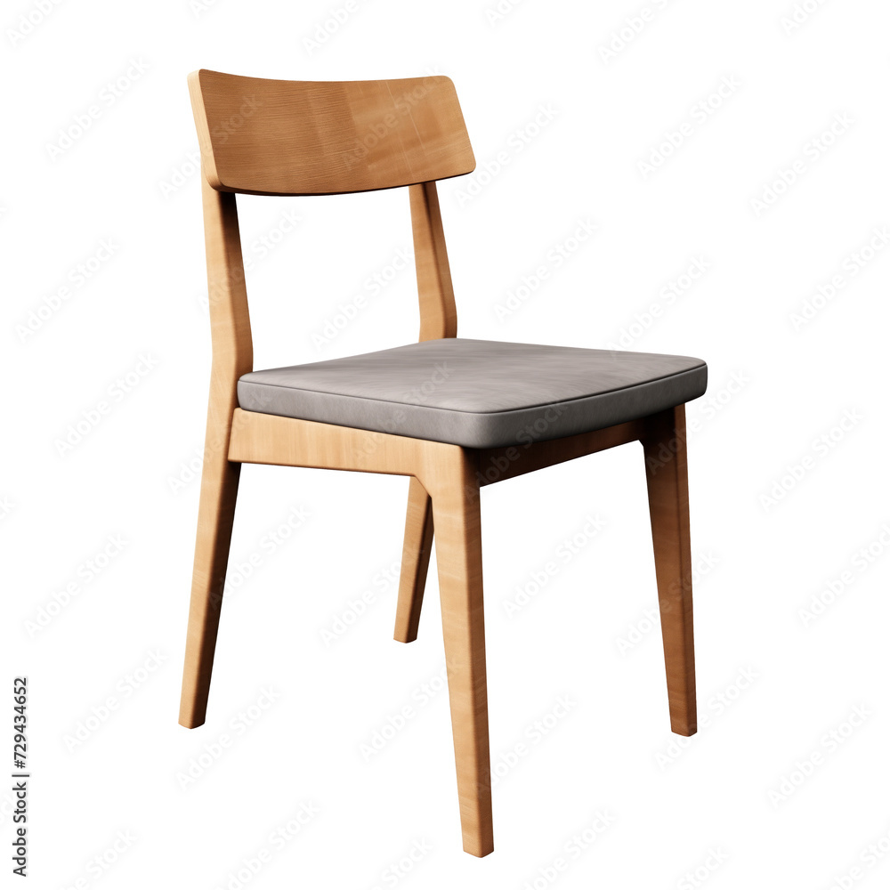 Writing Chair. Scandinavian modern minimalist style. Transparent background, isolated image. Writing Chair. Scandinavian modern minimalist style. Transparent background, isolated image.