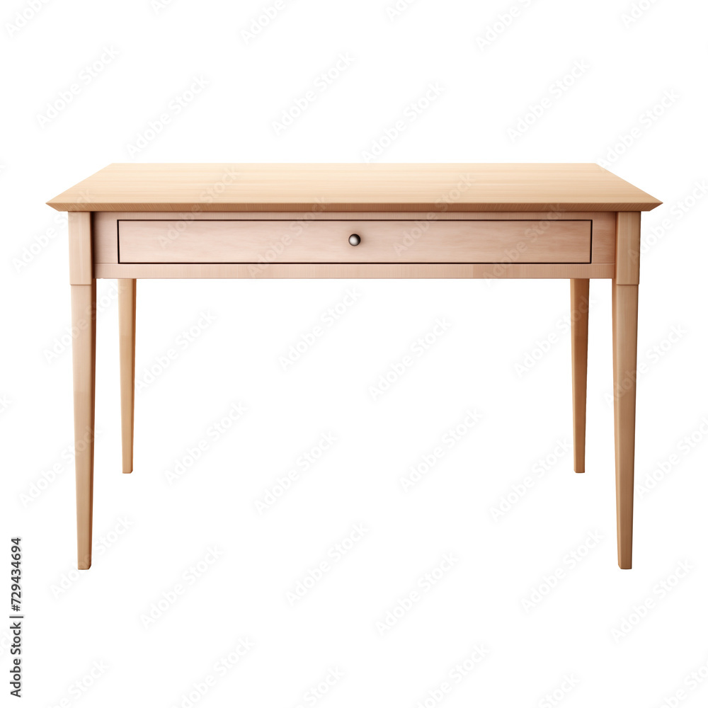 Writing Desk. Scandinavian modern minimalist style. Transparent background, isolated image. Writing Desk. Scandinavian modern minimalist style. Transparent background, isolated image.