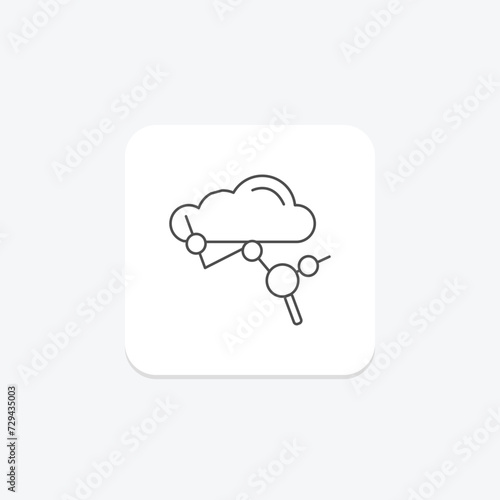 Weather Pattern Analysis icon, weather, pattern, analysis, icon thinline icon, editable vector icon, pixel perfect, illustrator ai file