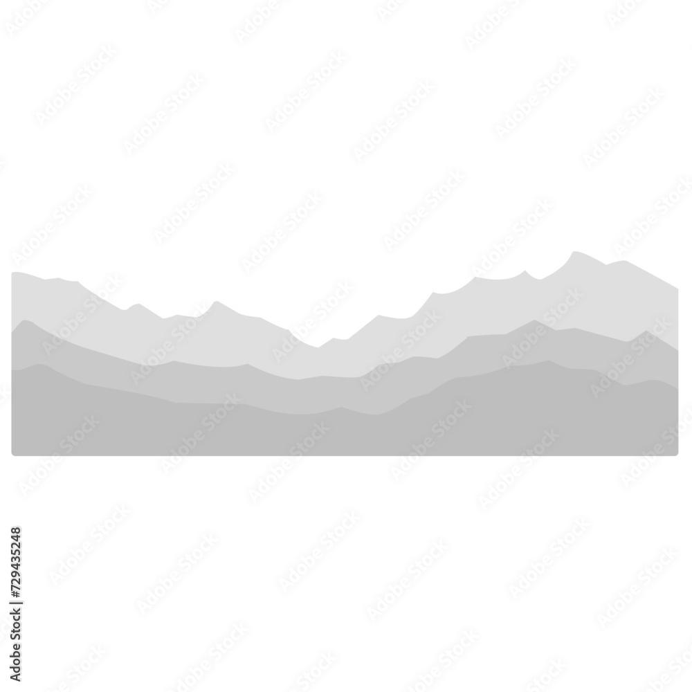 Black and white mountain landscape Black and white mountain landscape