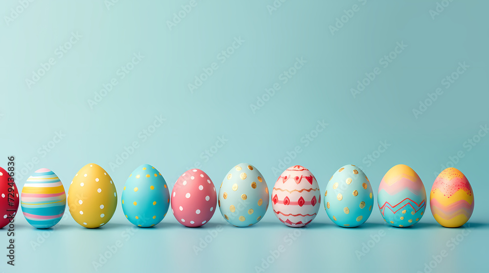 Easter banner with copy space