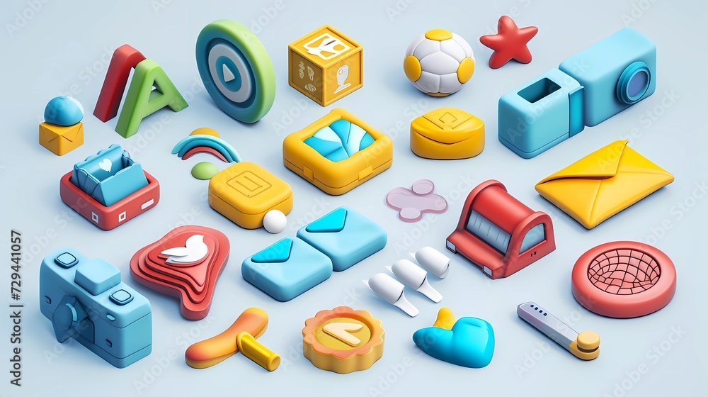 Set of 3d business icons. Trendy illustration of Digital Business, Marketing, Data Analysis, Social Media, Startup, Solutions, HR, Stock Market, Finance Set of 3d business icons. Trendy illustration of Digital Business, Marketing, Data Analysis, Social Media, Startup, Solutions, HR, Stock Market, Finance