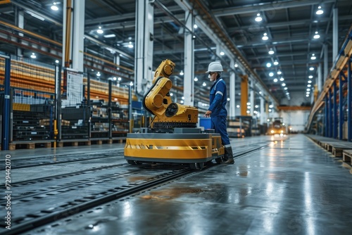 Industry 4.0 Advancements: Streamlining Manufacturing with Industrial Robots and Automation, Advanced Automation Robotics in Action - Streamlining Manufacturing and Logistics © ThamDesign