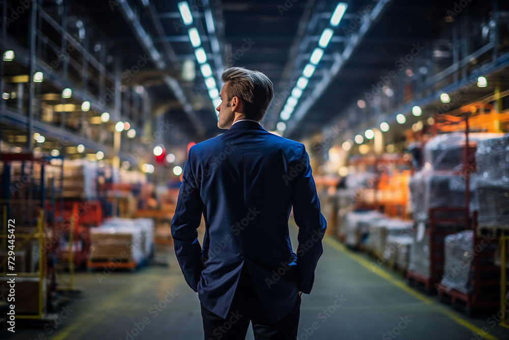 Ai generated image of professional engineer oversees operations in an industrial factory ensuring safety and efficiency Ai generated image of professional engineer oversees operations in an industrial factory ensuring safety and efficiency