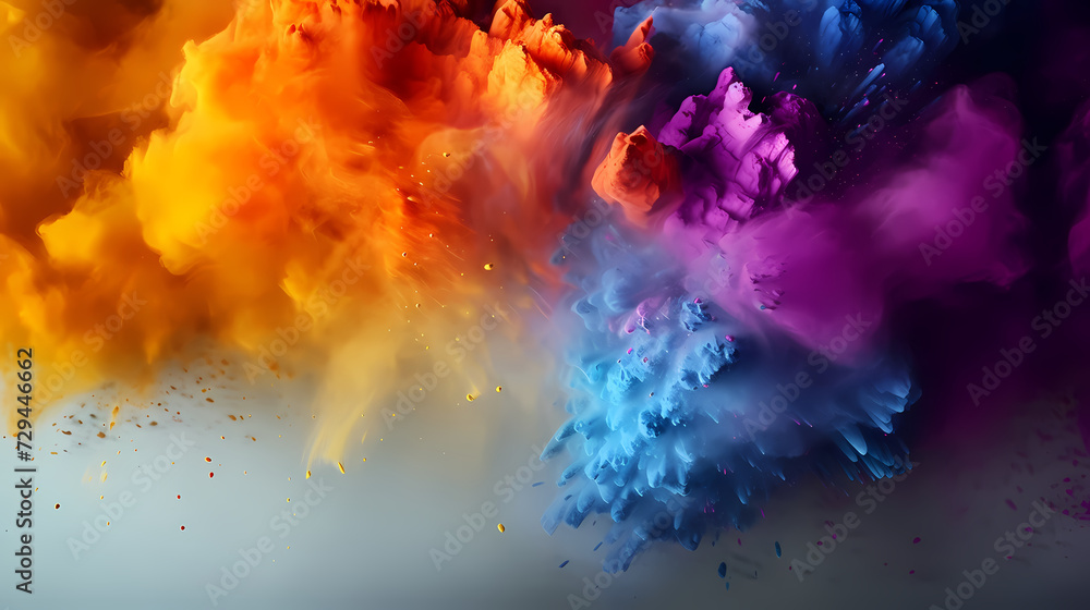 Abstract template for Holi background, Indian traditional festival Abstract template for Holi background, Indian traditional festival