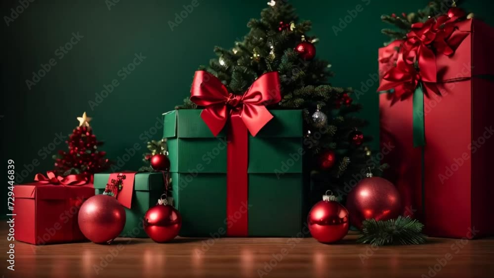 Gift box, Christmas tree toys, branch Gift box, Christmas tree toys, branch