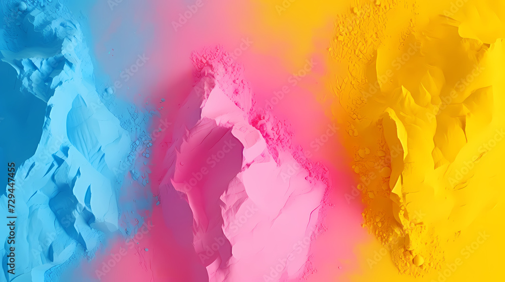 Obraz premium Colorful powder background, Indian festival Holi