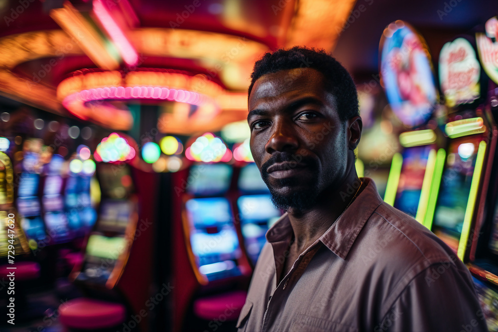 Play casino slots win games money cash conceptual Generative AI picture Play casino slots win games money cash conceptual Generative AI picture