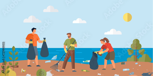 Eco activism vector illustration. Pollutions retreat is anthem sung by eco activists, echoing through valleys ecological harmony Eco activism is heartbeat nature, rhythmic call to safeguard