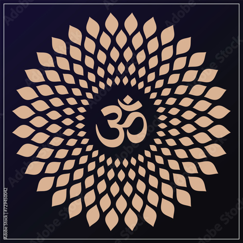 Om Jali design used for temples, Mandir. Om acrylic jali, corian jali and mdf jali.