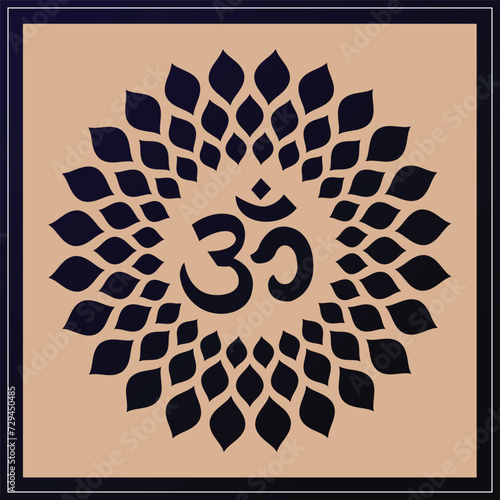 Om Jali design used for temples, Mandir. Om acrylic jali, corian jali and mdf jali.