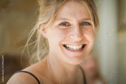 portrait of a smiling woman photo