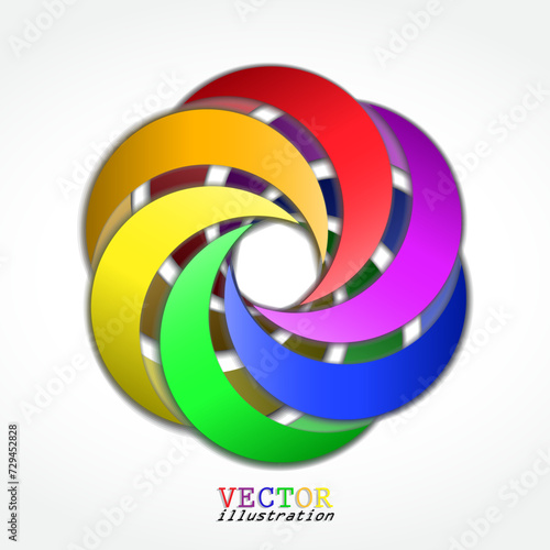 color vortex/ vector element / vector illustration