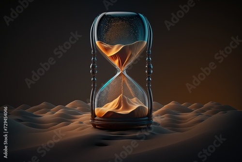 Time Running Through Hourglass Generative AI