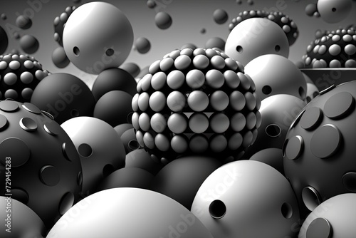 Colorful 3D Balls Generative AI
