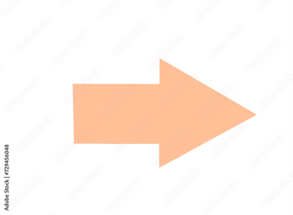 Arrow to the right in Peach Fuzz. The color of the year 2024 Arrow to the right in Peach Fuzz. The color of the year 2024