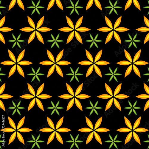 beautiful flowers pattern  graphic  flower design  wallpaper  fabric pattern  Yellow flower