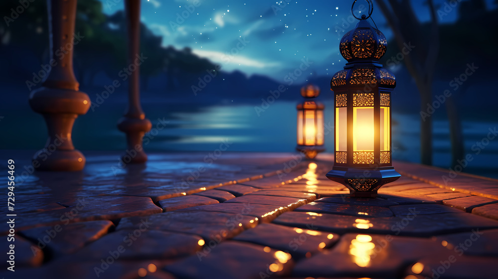 Glowing background for muslim feast in holy month of Ramadan Kareem Glowing background for muslim feast in holy month of Ramadan Kareem